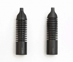 Flex Snorkel feed (L) and normal feed (R).