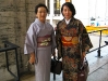 Lovely kimonos on opera goers.